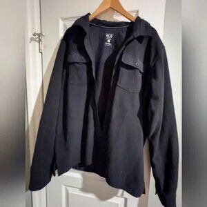 Men's Black Mountain Hardware Fleece Shacket Size Large